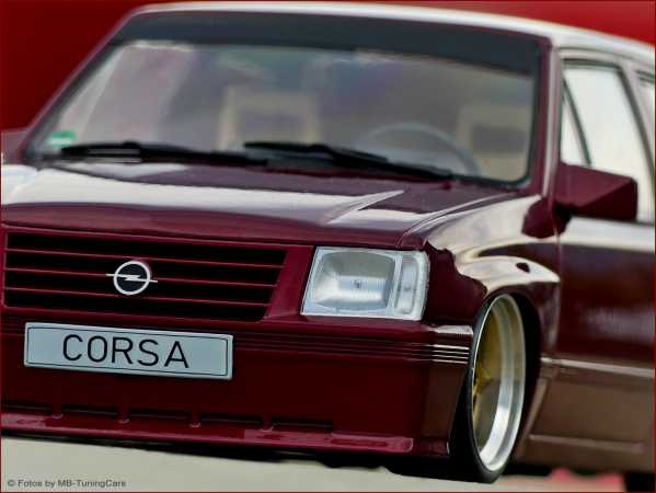1:18 Opel Corsa A Sprint SR 1983 DunkelRot = inkl OVP
